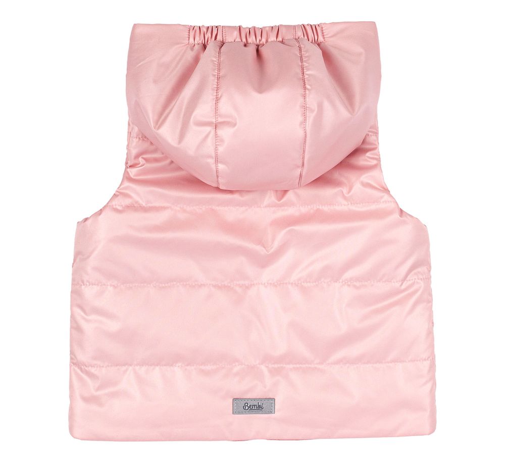 Дитячий жилет Рожевий Блиск на термоутеплювачі для новонароджених, 86, Плащівка