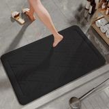 Килимок для ванної кімнати і туалету Lovely Svi нековзний 50 x 80 x 1.5 см Чорний