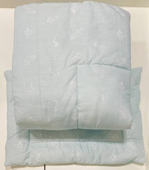 Комплект одеяло + подушка нулевка Ангелы, Голубой, 90х120см, Всесезонное