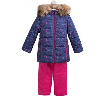 Дитячий костюм Зимова Малинка з термоутеплювачем для дівчинки