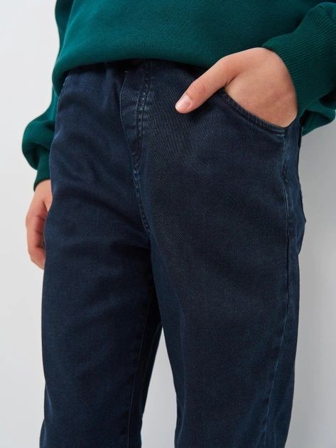 Штаны Универсал для малышей из трикотажной джинсовки синие