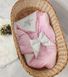 Конверт плед для новонародженого у пологовий будинок Корона Мінки рожевий