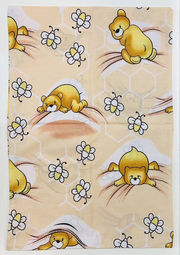 Сменный постельный комплект Пчелки Мишки бежевый фото, цена, описание
