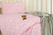 Подарочный набор Мишка с короной постельное белье розовое + плед