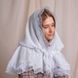 Льняний церковний палантин Королівський білий