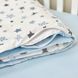 Сменный постельный комплект в кроватку для новорожденных Blue Star, 90х110 см