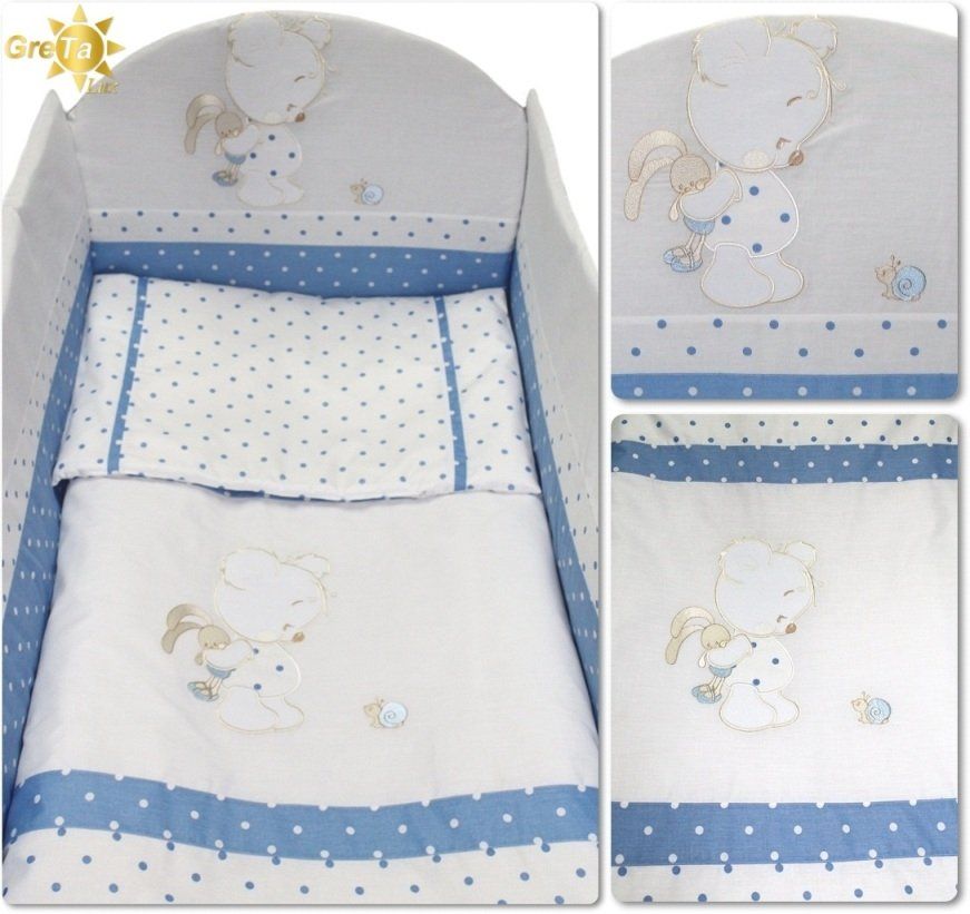 Детский спальный комплект РАНДЕВУ голубой, без балдахина