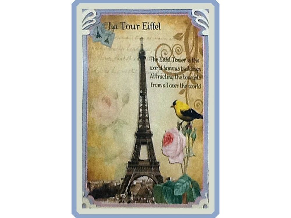 Набори для вишивання хрестом з малюнком на канві 55х70 Eiffel torni