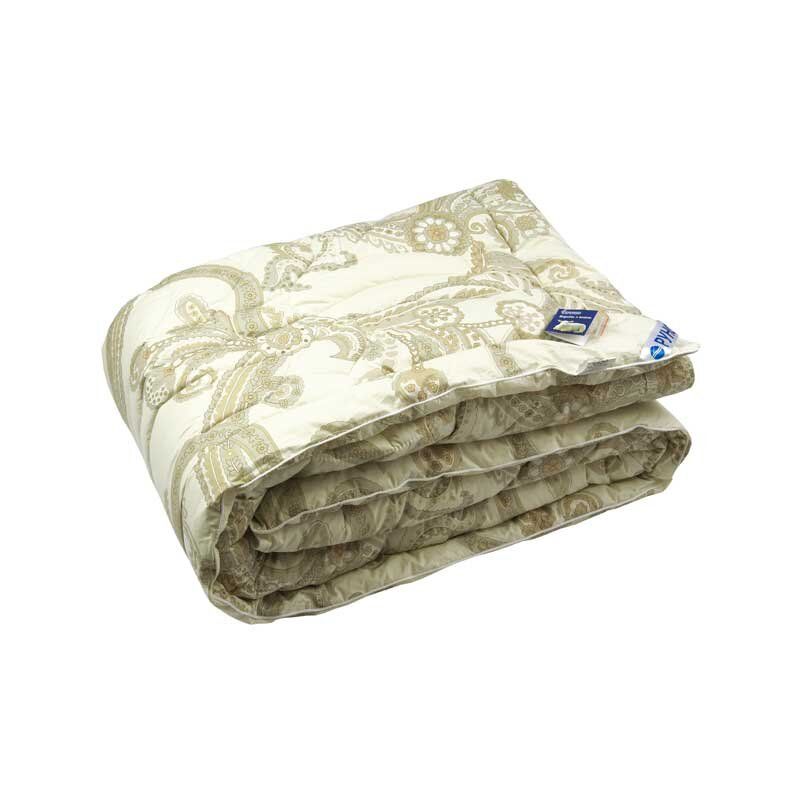 Зимнее шерстяное одеяло Luxury элит тик 140х205 см, 140х205см (±5 см), Зимнее одеяло, Из овечьей шерсти, Тик