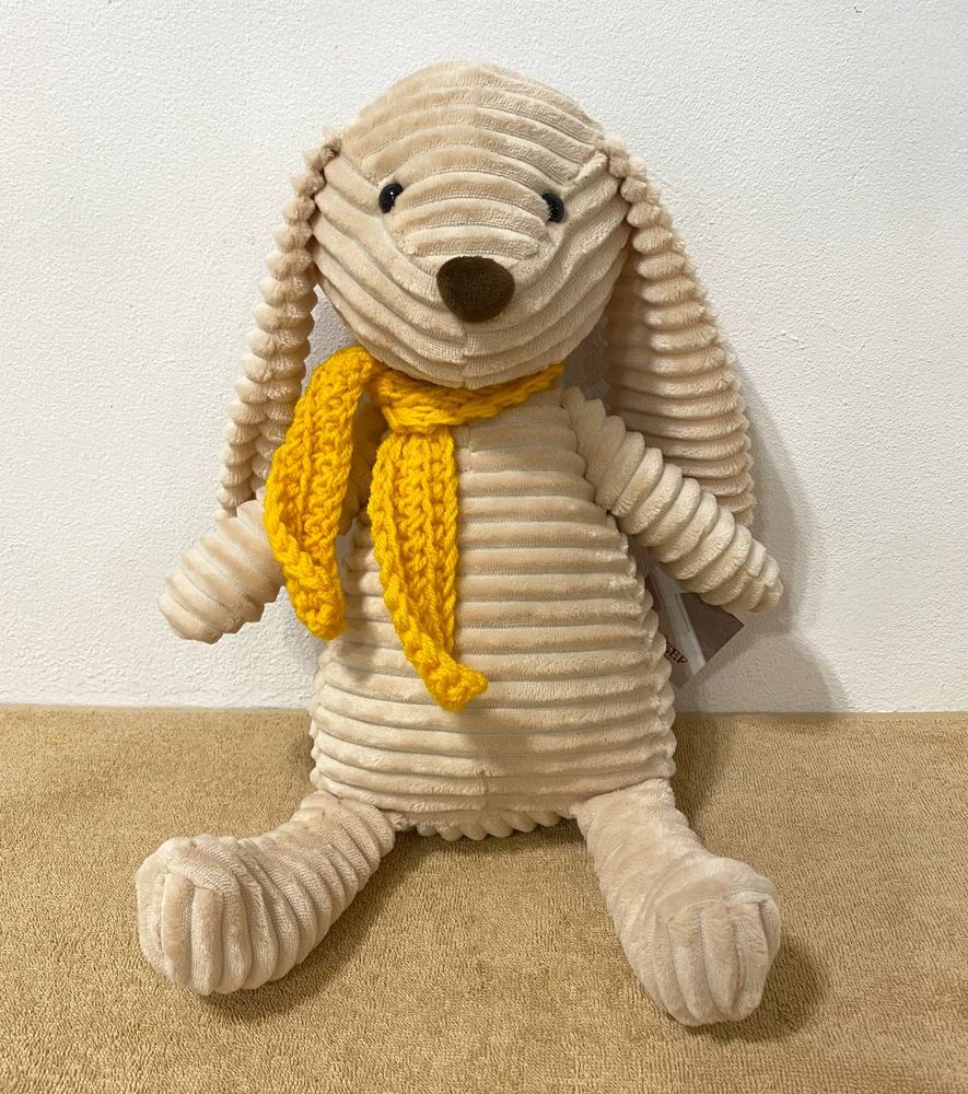 М'яка іграшка Заєць стиляга в шарфі 45 см, М'які іграшки ЗАЙЦІ, КРОЛИКИ, до 60 см