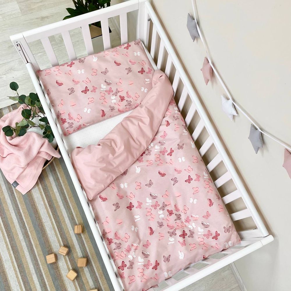 Змінний постільний комплект у ліжечко для новонароджених Метелик фото, ціна, опис