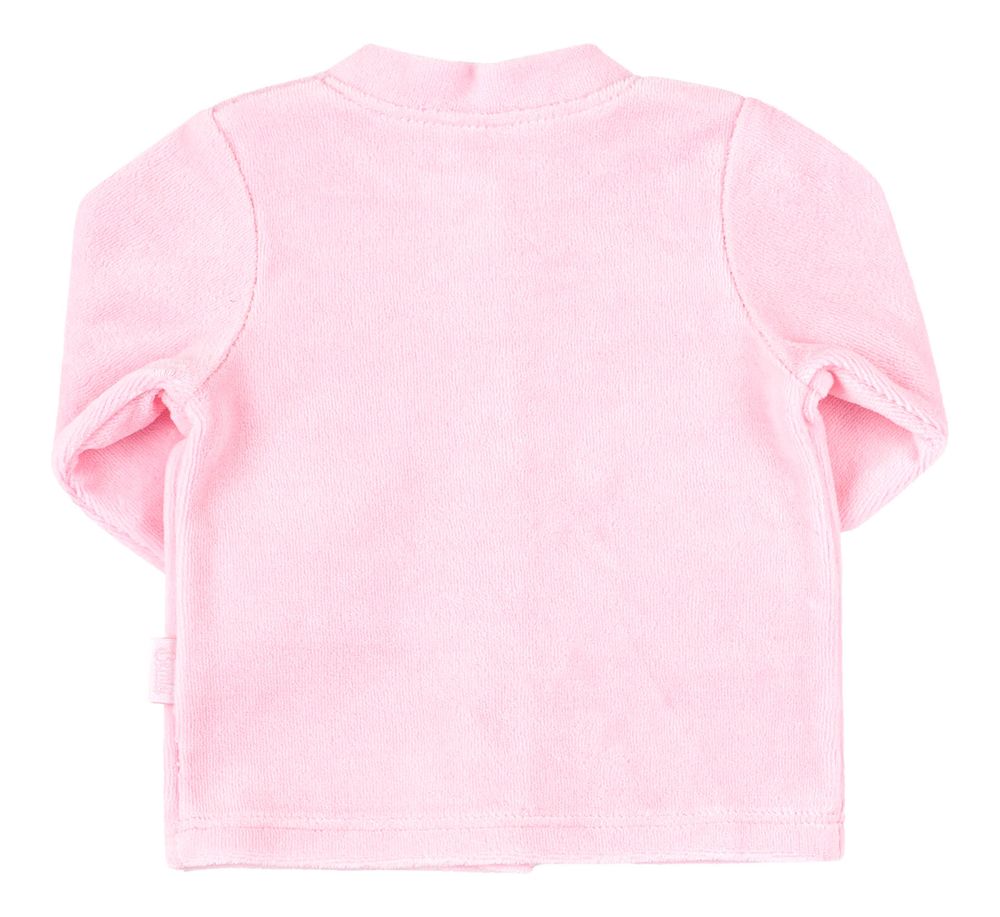 Велюрові повзуночки + сорочечка для новонароджених Жирафік кс 660 рожевий