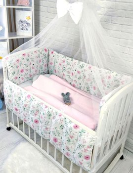 Комплект в кроватку для новорожденного Розы