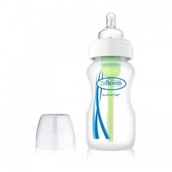 Детская бутылочка для кормления с широким горлышком, 270 мл, 1 шт. в упаковке, Прозрачный, 270 мл, С широким горлышком