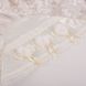 Крыжма Ожерелье Ангела двойная атлас + кулир молочная, Атлас, Всесезонное, 90х85см