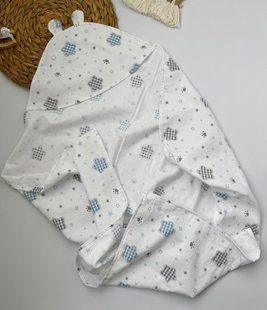 Куточок рушник для купання фланелевий Зірочки