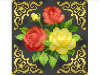 Набор для вышивания крестом Сумка Розы, Цветы, натюрморты