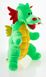 Мягкая игрушка Дракон на Новый Год 2024, Зелёный, Мягкие игрушки ДИНОЗАВРЫ, ДРАКОНЫ, до 60 см