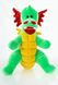 М'яка іграшка Дракон на Новий Рік 2024, Зелений, М'які іграшки ДИНОЗАВРИ, ДРАКОНИ, до 60 см