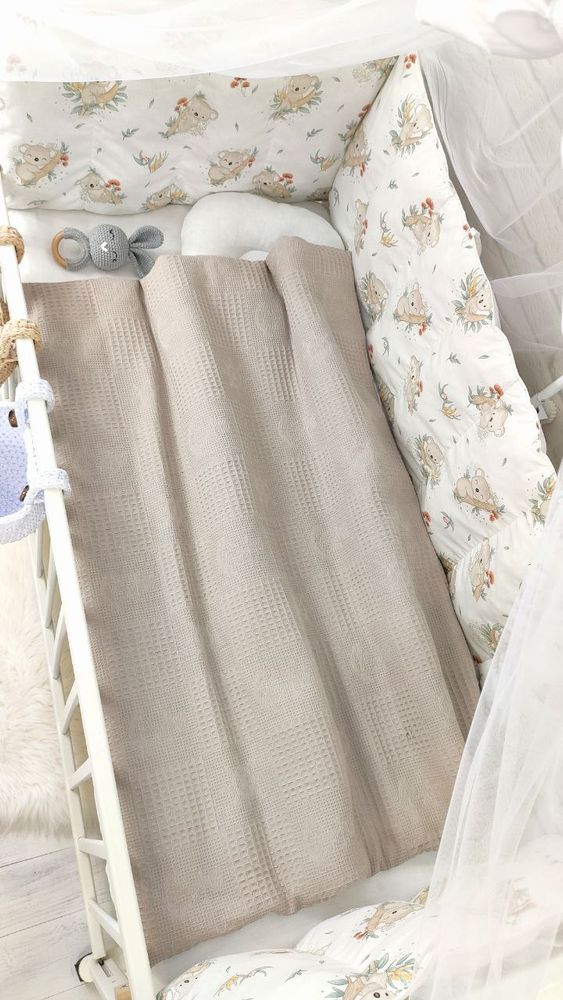 Комплект в ліжечко для новонародженого Коала, с балдахіном