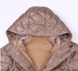 Демисезонное пальто Стеганка для девочки Мокко, 104, Плащевка