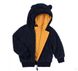 Флісова дитяча куртка КТ214 синя на хлопчика, 92, Фліс, Куртка