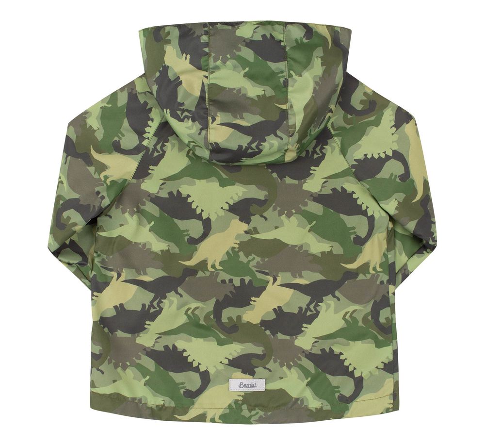 Детская куртка Комуфляж Динозаврик для мальчика, 92, Плащевка