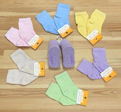 Шкарпетки для новонароджених нк 3 зі стопорами , Асорті, Довжина стопи 8 см