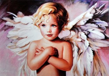 Набор для творчества со стразами на подрамнике angel with wings
