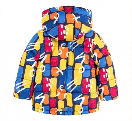 Зимняя куртка Кольорові Камінчики для мальчика с термоутеплителем, 92, Плащевка