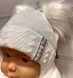 Зимова дитяча в'язана шапка + хомут Five Flowers - 2, обхват голови 44 - 46 см, В*язка, Шапка