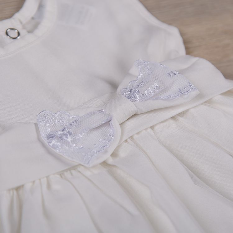 Нарядное платье Ангеліна для малышки белый штапель