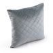 Двостороння декоративна подушка Velour Dark Grey ромб 40х40 см, 40х40