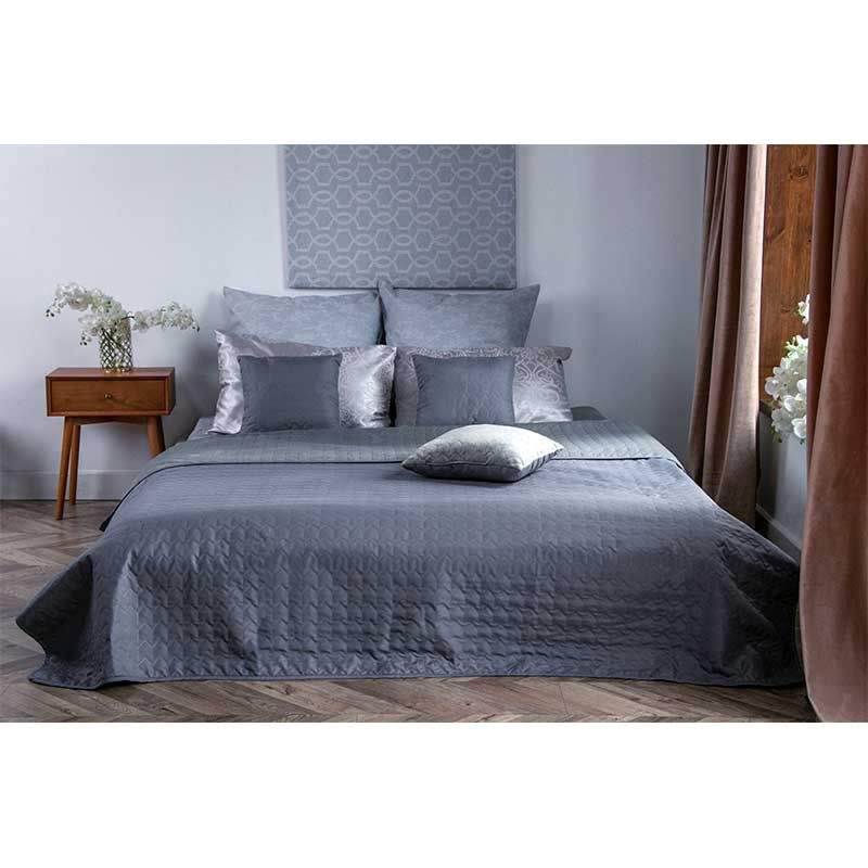 купити Двостороння декоративна подушка Velour Grey 40х40 в інтернет - магазині в Києві
