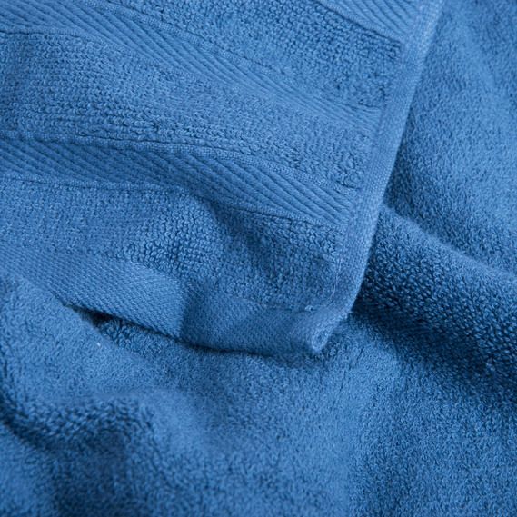 Махровий рушник Косичка 50х100 темно - синій, Синій, 50х100